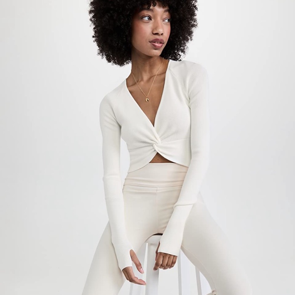 Rimini Twist Long Sleeve Crop Top